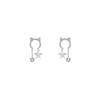 2024 Trendy High-End Cat Stud Ear Clips for Women – No Piercing Needed