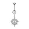 Gaibei Trendy Moon & Heart Navel Ring Jewelry