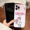 Süßes Regenbogen-Einhorn Transparente Hülle Für Apple iPhone 17 16 15 14 13 12 11 Pro Max 16 Plus 16E 17Air 17Pro Handyhülle Silikon