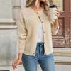Autumn 2025 High-End Bow Embroidered Knit Cardigan Sweater