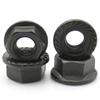 2-50pcs Carbon Steel Serrated Flange Lock Nuts Hex Locking Anti-Loose Nut with Washer M2-M16