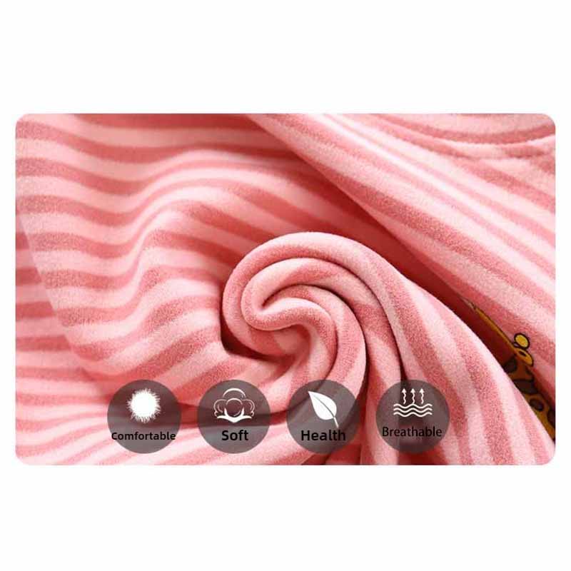 Kids Thermal Underwear Set Autumn Winter Warm Fleece Pajamas Boy & Girls Home Clothes Thickened Thermal Base Layer Baby Loungewear