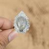 925 Sterling Silver Black Rutile Gemstone Boho Promise Wedding New Ring Jewelry