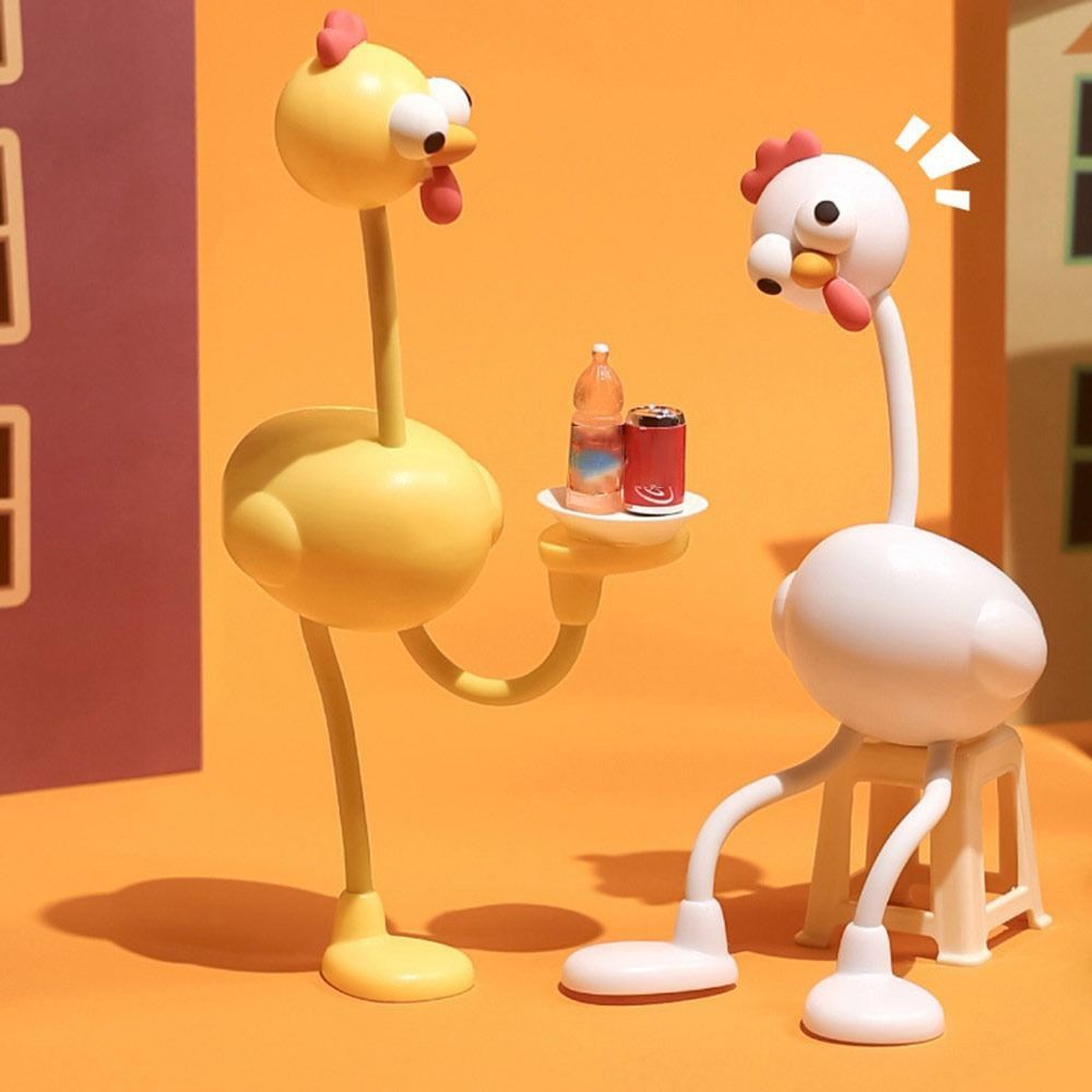 Rooster Shape Bedroom Lamp USB Table Lamp Cute Bedside Lamp  Desktop Decoration