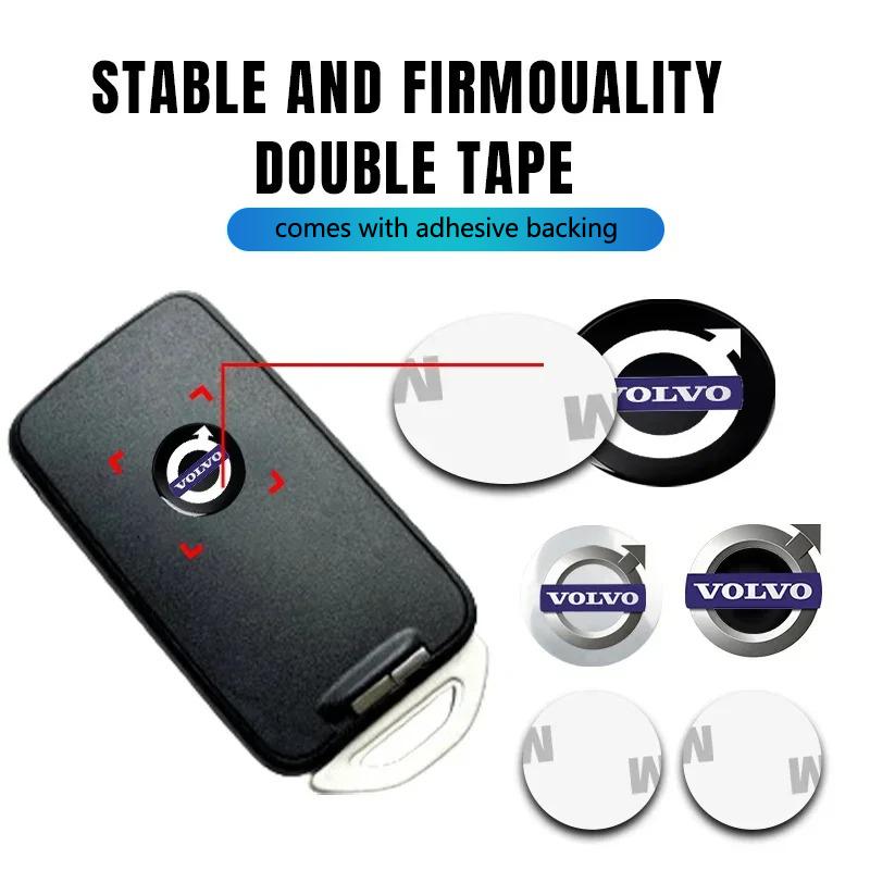 5/10PCS Car Emblems Remote Key Stickers Decoration Decal For Volvo Rdesign T6 AWD C30 C40 C50 C70 S40 S60 S70 S80 Auto Accessory
