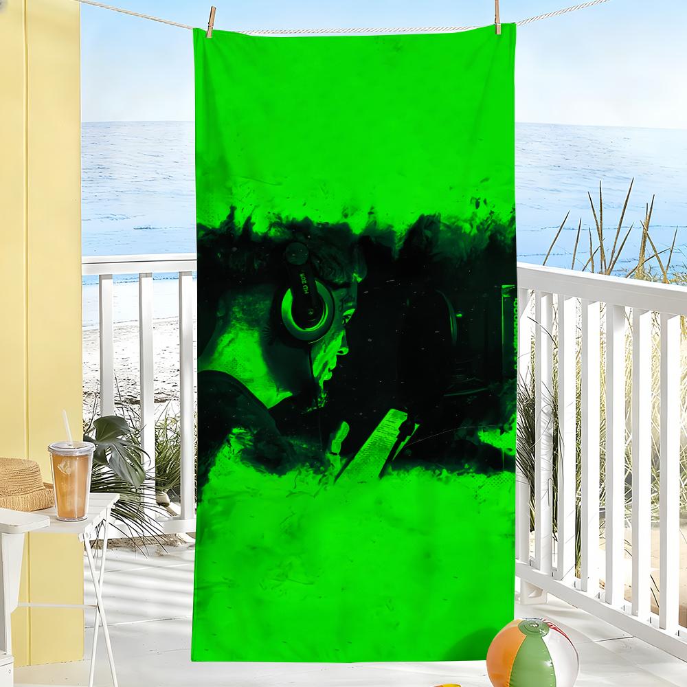 Rapper Jc Reyes Los Green Lanters Towel Soft Pool Gift For Travel Gym Shower Camping Quick Dry Sports Large Beach Towels