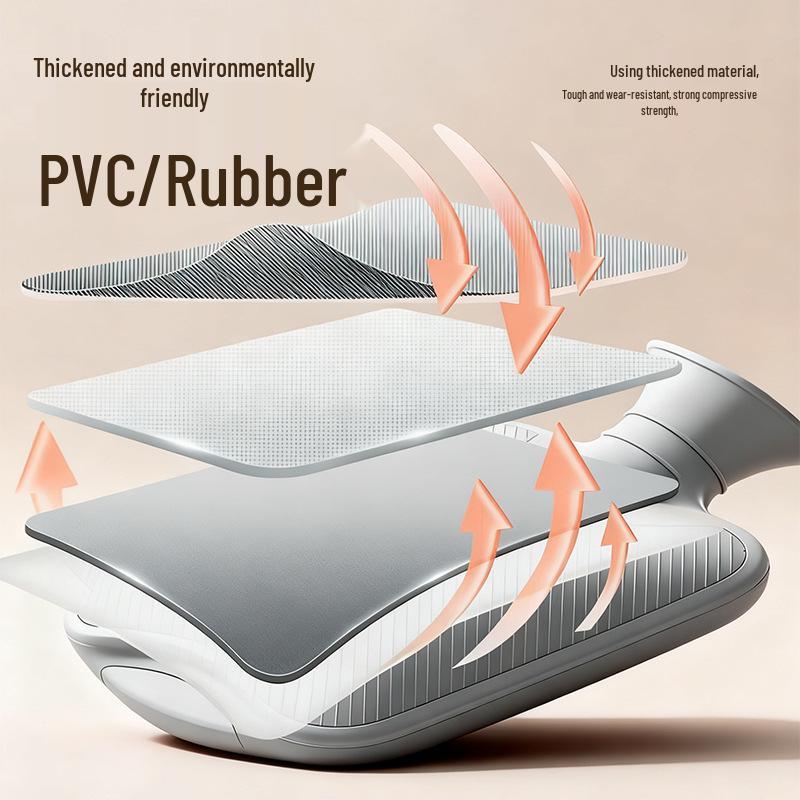 Plush Hot Water Bottle: Large, Explosion-Proof Hand and Waist Warmer, Small Stomach Pack, Pour-in Type.