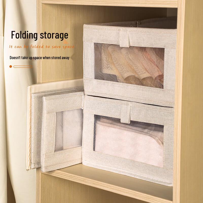 Daisy Leaf Fabric Storage Box with Lid
