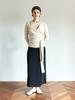 HUNCH Layered Wrap-Tie Knit (2Colors)