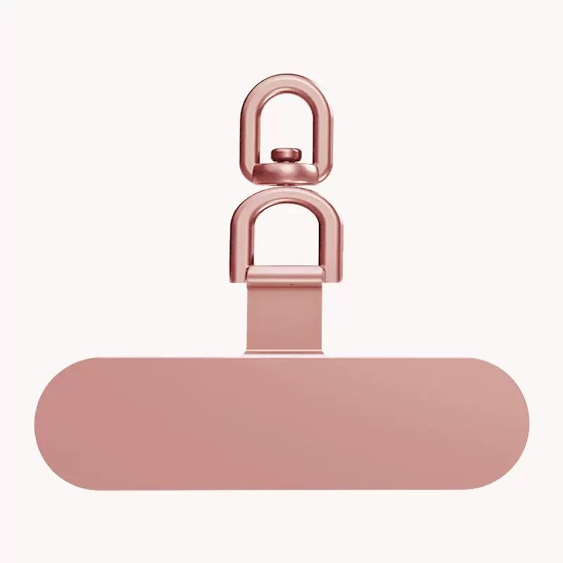 

360° Rotatable Stainless Steel Phone Patch Gasket Ultra-thin Metal Cellphone Lanyard Safety Connecter Anti-fall Tether Tab
