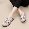 New Arrival 2024 Spring Women's Flat Casual Shoes Retro Beijing Style Slip-on Shoes
