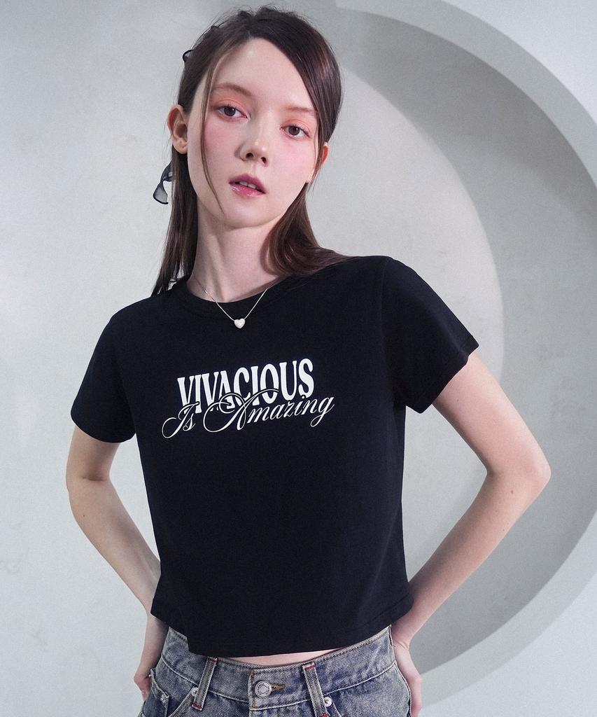 VIVACIOUS Chill Crop Tee White