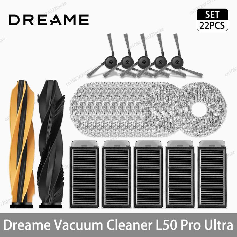 Dreame L50 Pro Ultra Robot Vacuum Cleaner Replacement Accessories Main Side Brush Mop Cloth Hepa Filter Dust Bag Parts Spare
