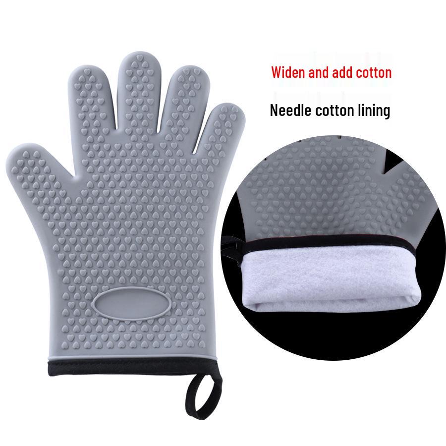 Silicone Heat-Resistant Oven Gloves for Baking and Microwave