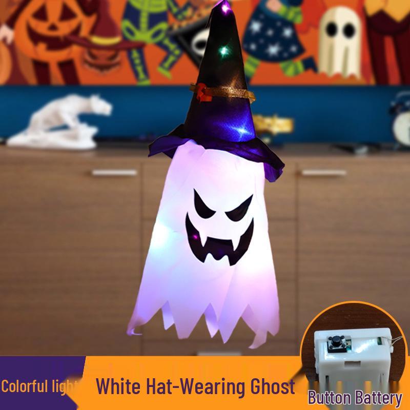 Halloween LED Ghost String Lights for Spooky Atmosphere Decor