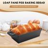 Cast Iron Bread Pan with Lid, Heavy Duty Loaf Pans for Baking Bread, Loaf Pans for Oven Baking, 2PCS (Black)