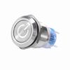 19mm 12V24V Waterproof Stainless Selflocking  ing Push Button Power   Red LED