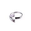 S925 Sterling Silver Y-shaped Ring: Niche Design, Heavy Industrial Style, Adjustable Open Ring for Women.