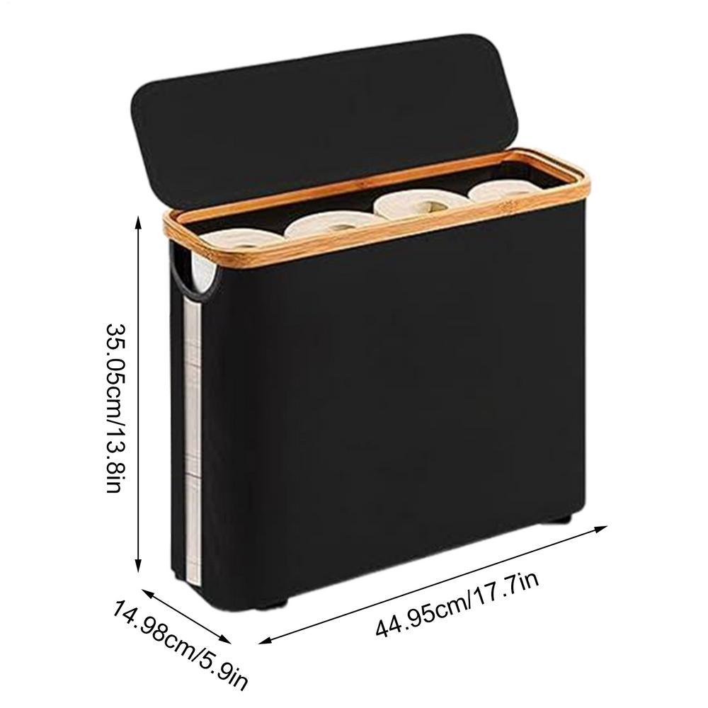 Корзина для хранения туалетной бумаги в ванной Шкаф Держатель для туалетной бумаги Органайзер для хранения Водонепроницаемый Держатель для хранения туалетной бумаги чёрный