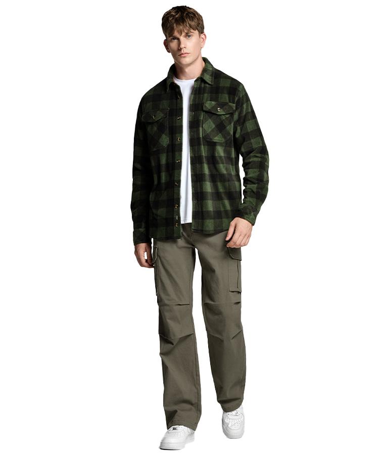 Teseulla [2Pack]*Fleece-Lined Cotton Wide Cargo Pants