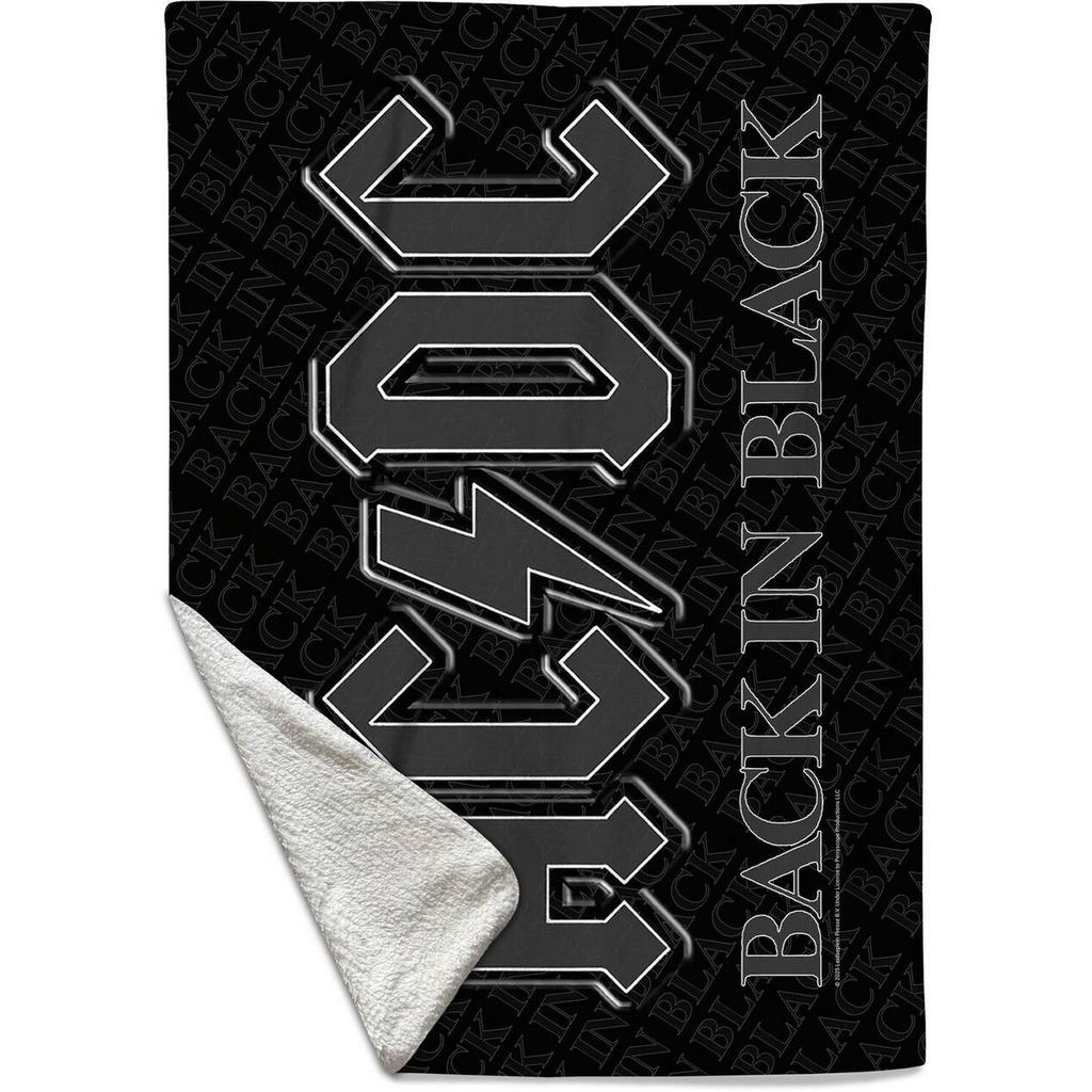 AC/DC Back In Black Sherpa Fleece Blanket