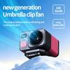 Portable USB-Charging Waist Fan with Umbrella Clip and Multifunctional Design
