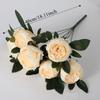 7 Heads Artificial Peony Bouquet Core-spun Simulation Flowers New Fake Flower  Gifts
