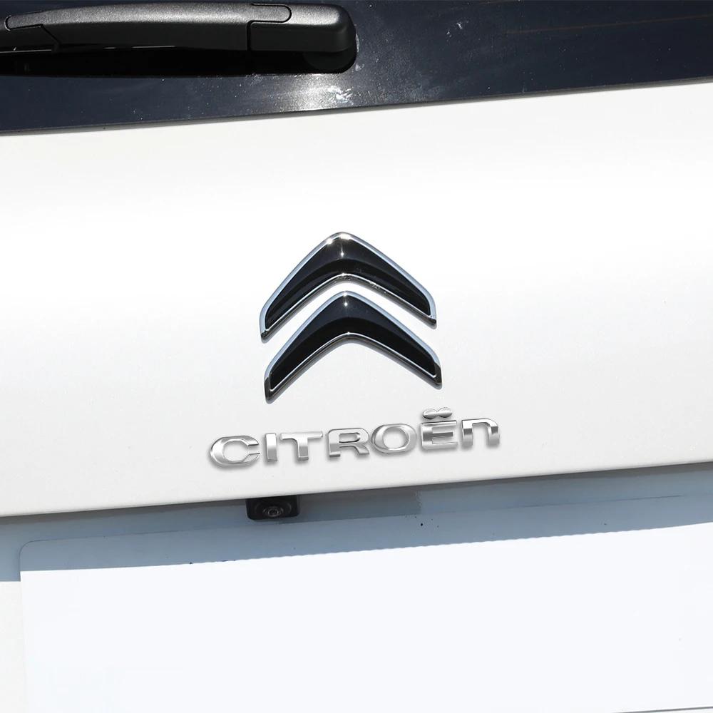 3D ABS Auto Heckklappe Logo Buchstaben Aufkleber Dekoration Zubehör für Citroën C5X C6 DS C3-XR C4L C4 C1 C5 C6 VTS C-ELYSEE