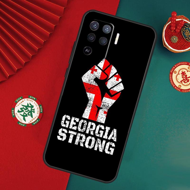 Georgien Flagge Hülle Für Oppo A15 A17 A57 A6 A5 Pro A54 A74 A94 A16 A76 A96 A40 A60 A80 A18 A38 A58 A78 A98