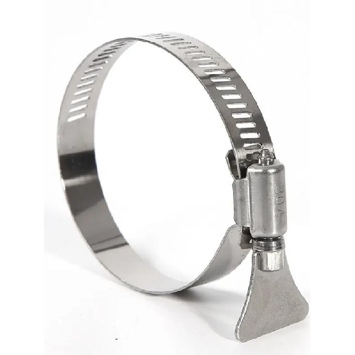 304 Stainless Steel 2/5/10Pcs/Lot Pipe Clamp Trachea Clamp Fixed Locking Clamp With Handle Throat Hoop Hand Twist Pipe