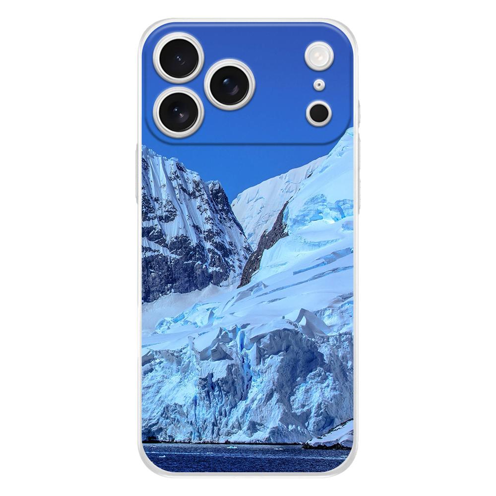 Klare TPU-Handyhülle für iPhone 17 Air 16E 16 11 15 14 Pro MAX 12 13 7 8 Plus SE Oster-Abdeckung Schutz Antarktis Schneelandschaft