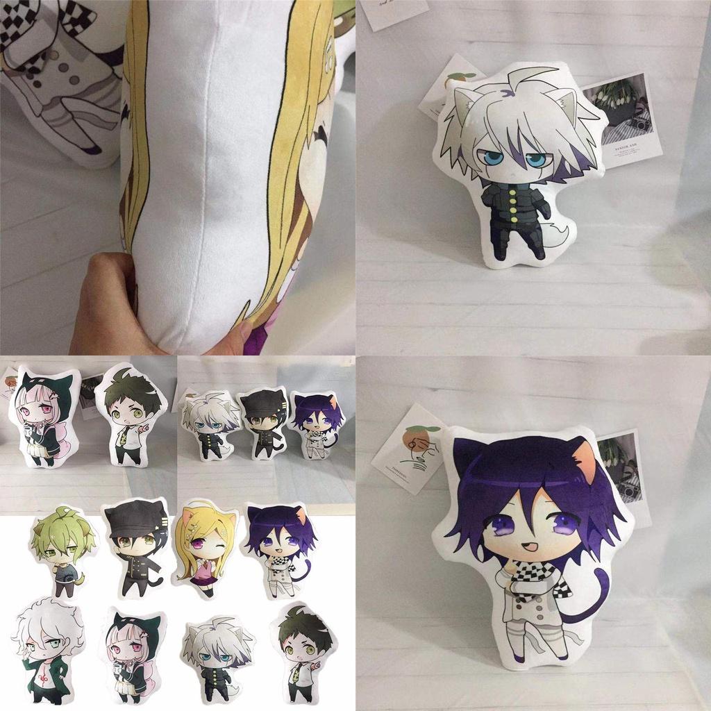 Entzückendes Danganronpa Plüschtier Weiches Stoffkissen mit Nanami Chiaki und Nagito Komaeda
