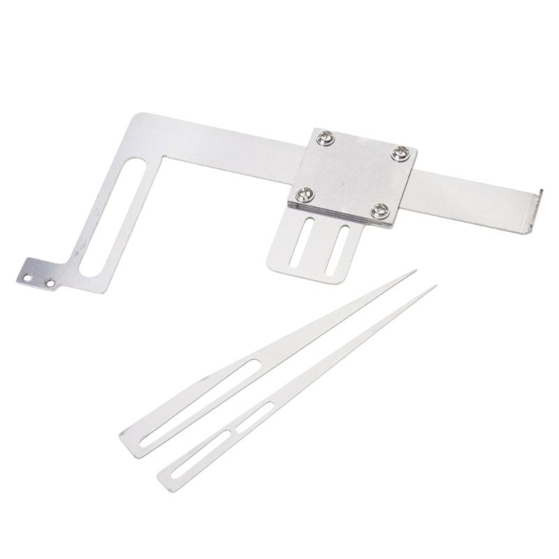 Multipurpose Metal Beveler Tool Fabric Cutting Guide Tool For Straight Diagonal Lines Making Apparel Crafting Tailoring