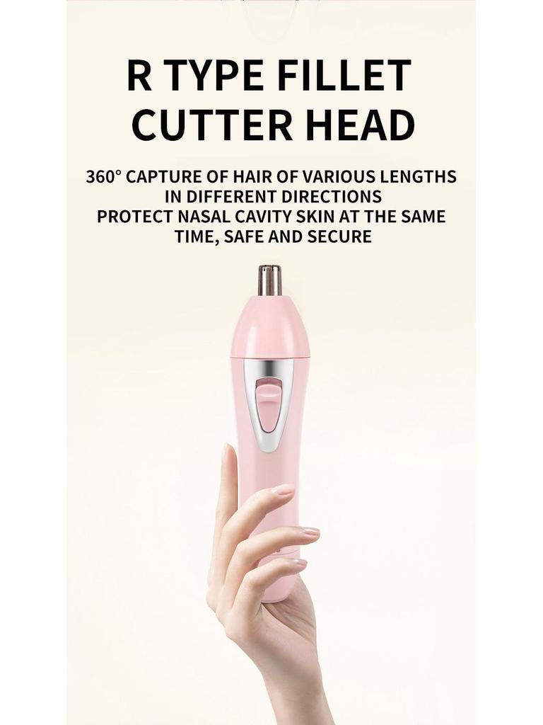 USB Rechargeable 5-in-1 Women's Hair Remover - Multi-functional Trimmer for Nose, Eyebrows, and Sideburns