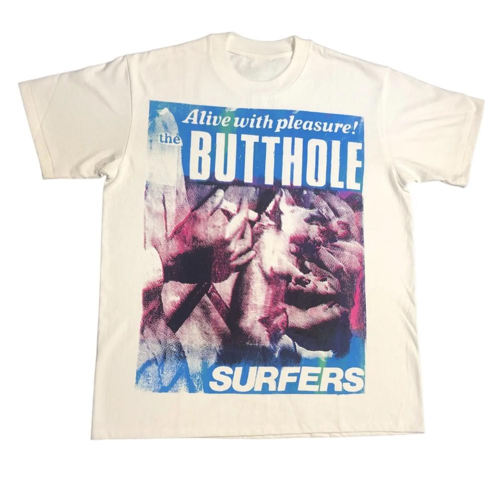 90s Alive With Pleasure VTG Butthole Surfers Shirt White S-5XL Unisex Unisex T-Shirt Graphic Tee S