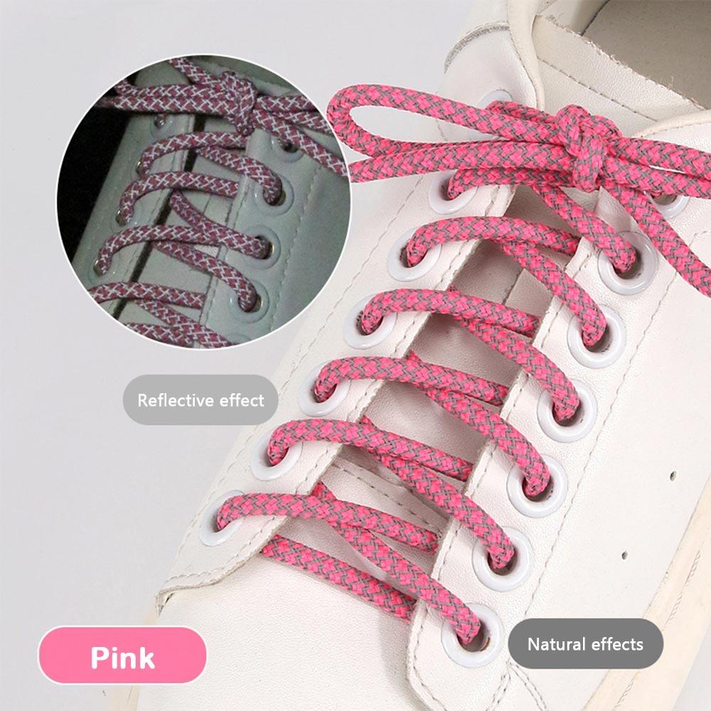 Reflektierend Reflektierend Sneaker Schnürsenkel Fluoreszierend Bunt Sport Schnürsenkel 120cm Länge Polyester Schuhzubehör
