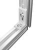 Adjustable 90-Degree Vertical Connector Bracket with Unequal Sides for Aluminum Profiles