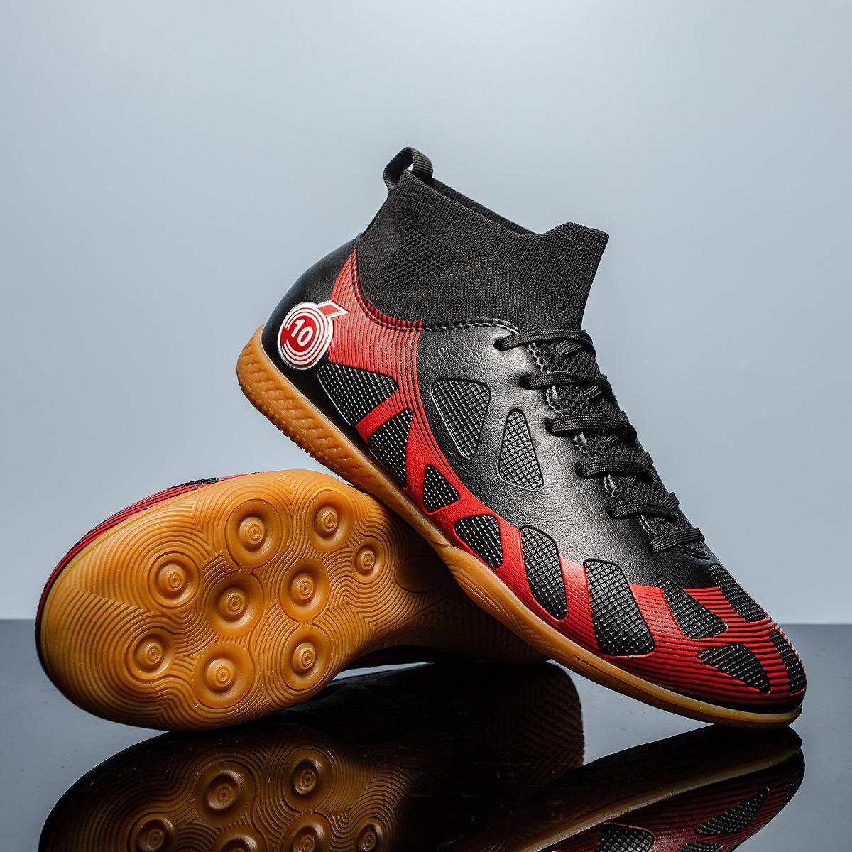 

Amazon Xiyin men s and women s football shoes high-top new indoor foreign trade large size adult training sports 46