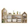 Children's Solid Wood Toy & Book Storage Shelf and Cabinet