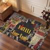 Nirvana Personalized Crystal Velvet Carpet, Customized Name Text Soft Anti‑Slip Rug for Living Room Bedroom