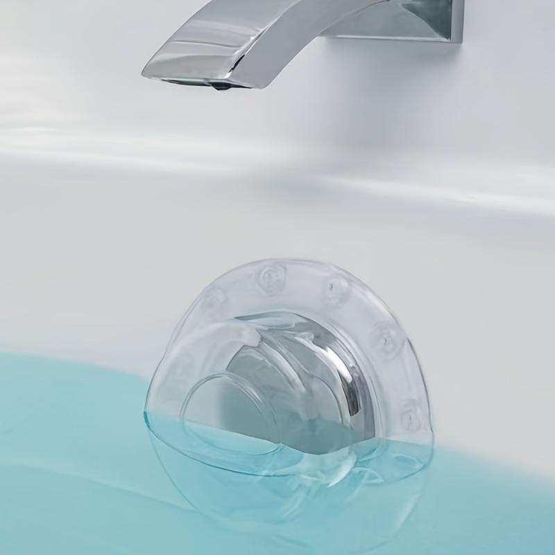 1 pezzo Copri Scarico di Troppopieno per Vasca da Bagno a Prova di Perdite, Ventose, Installazione Facile, Previene Danni da Acqua, Migliora l'Esperienza del Bagno
