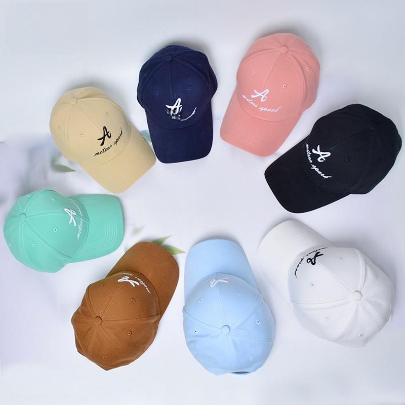 Style Summer Korean Baseball Cap Monogram Embroidery Outdoor Sports Duckbill Cap