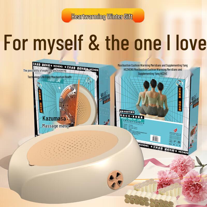 HEZHENG USB Moxibustion Seat Cushion with 40 Moxa Sticks