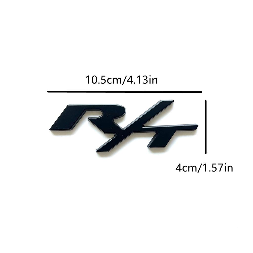 3D Metal Red Black Logo RT R/T Sticker Front Grille Emblem Car Rear Trunk Badge For Sport Label Accessories