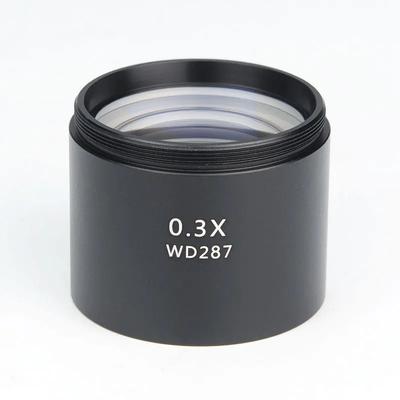0.3X 0.75X 1.5X Auxiliary Objectives Stereo Microscope Barlow Lens M48 Thread for Binocular Trinocular Zoom Microscopio