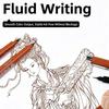 Fine Tip Brush Liner Pen with Extra-Fine Soft Tip for Sketch Practice, Illustration Work, and Daily Art Study Use