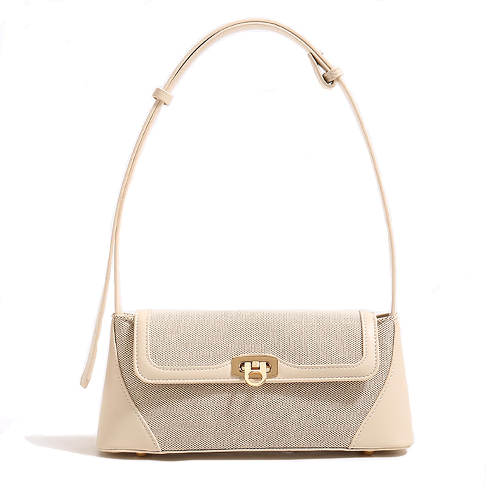 

Сумка через плечо для ПУ горизонтальной сумки [manukori] женская, легкая, кожаная, холщовая, сумочка, маленькая, милая, (бежевый) бежевый