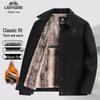 LAOYECHE Men's Wool Blend Thickened Winter Jacket