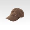 Embroid Love Ball Cap Brown