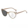 Unisex Stylish Outdoor Light-sensitive Presbyopic Eyeglasses Cat Eye Far Sight Glasses Progressive Multi-focal Reading Eyewear